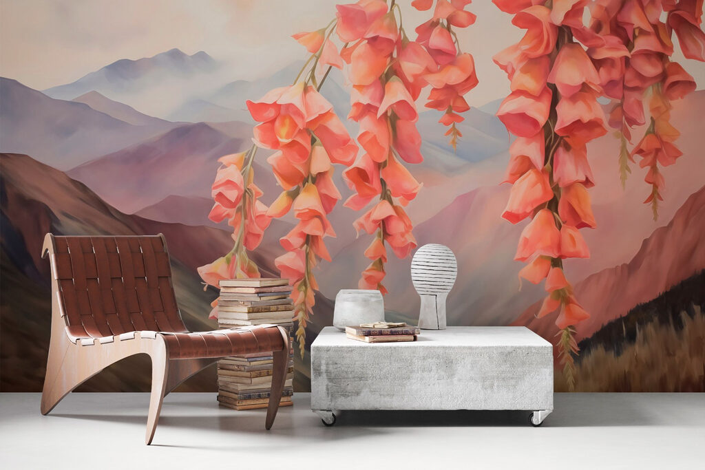 Painting of flowers from a tree