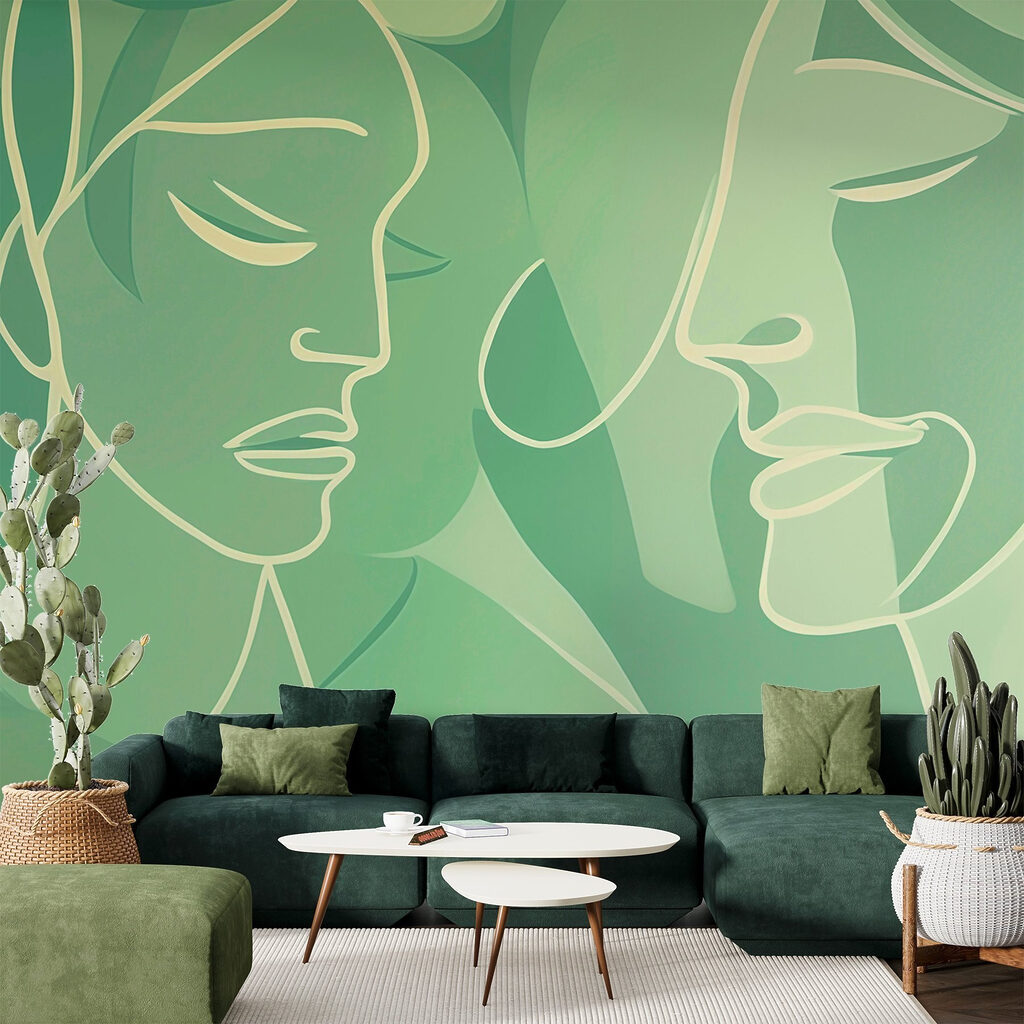 Drawing of a woman's face