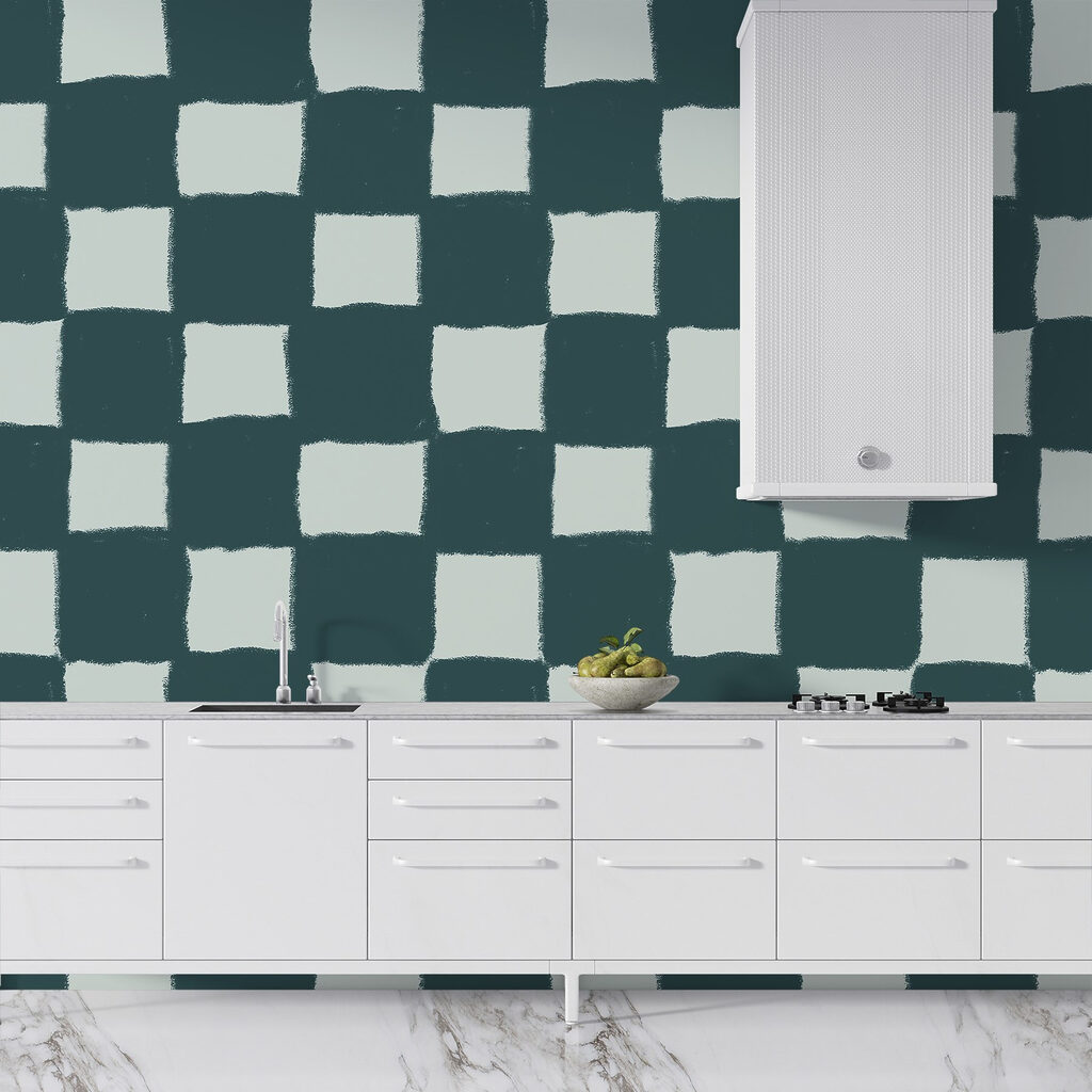 Pattern of squares and lines