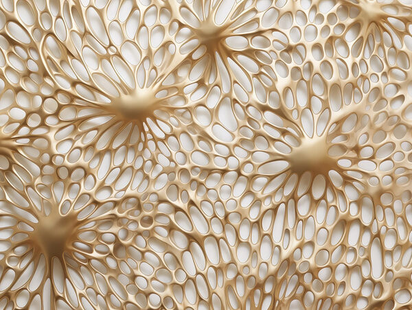 Intricate organic patterns in soft hues