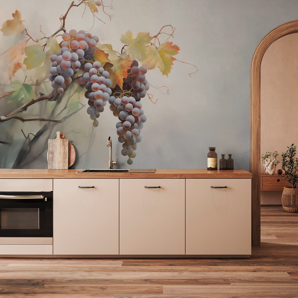 Bunch of grapes on a vine Bunch of grapes on a vine