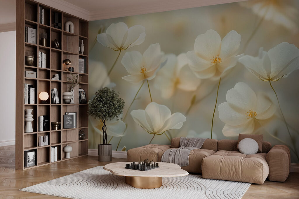 Group of white flowers