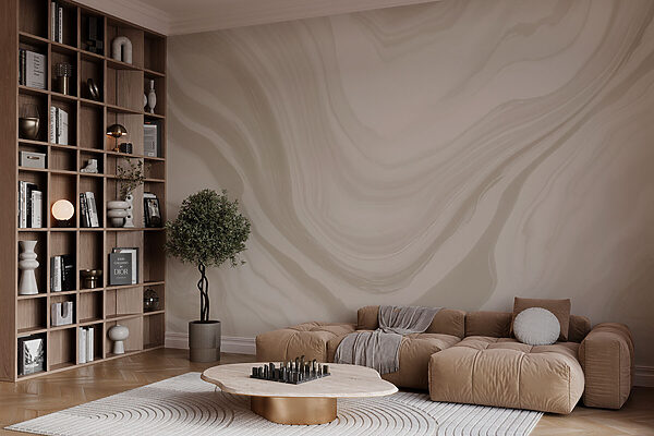 White and gray marbled surface