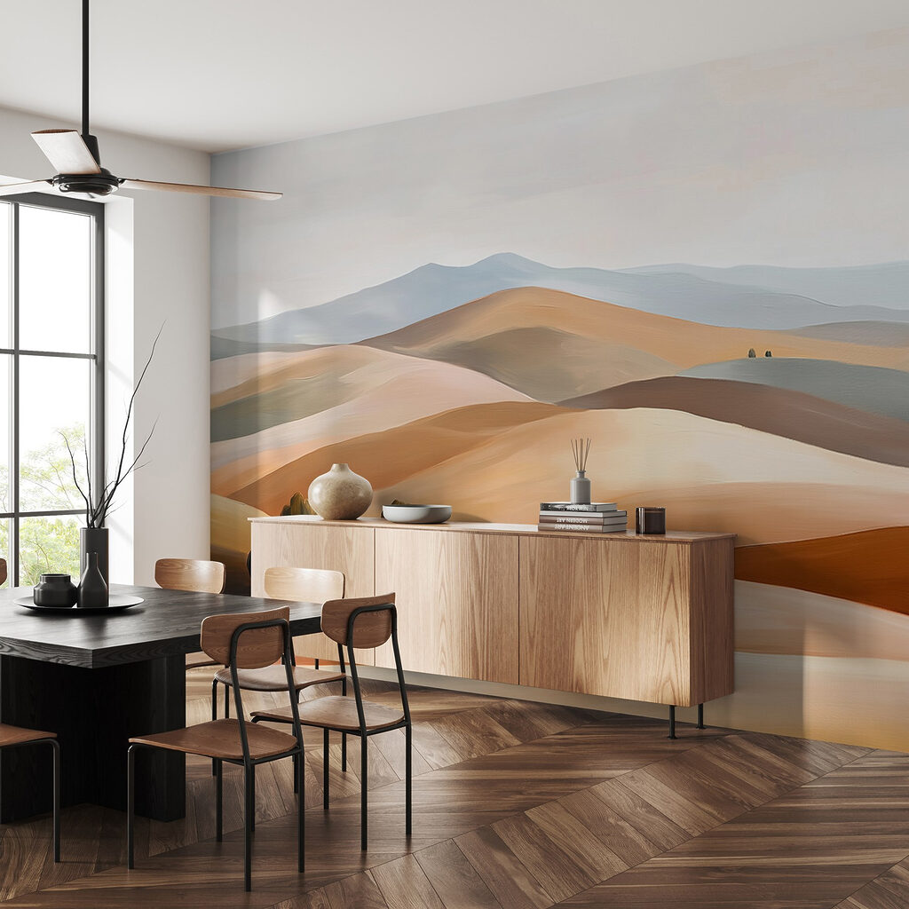 Landscape of hills and trees Landscape of hills and trees