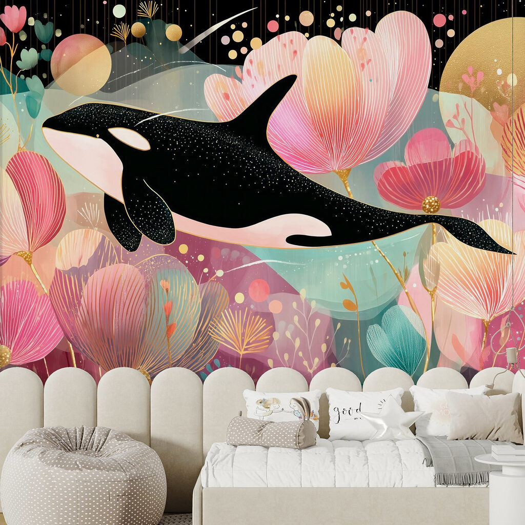 Whale swimming in the water