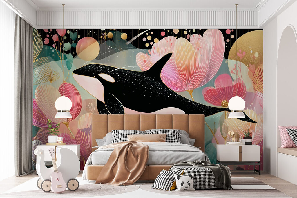 Whale swimming in the water