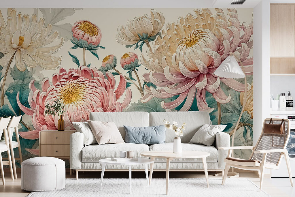 Elegant blooms in soft pastels