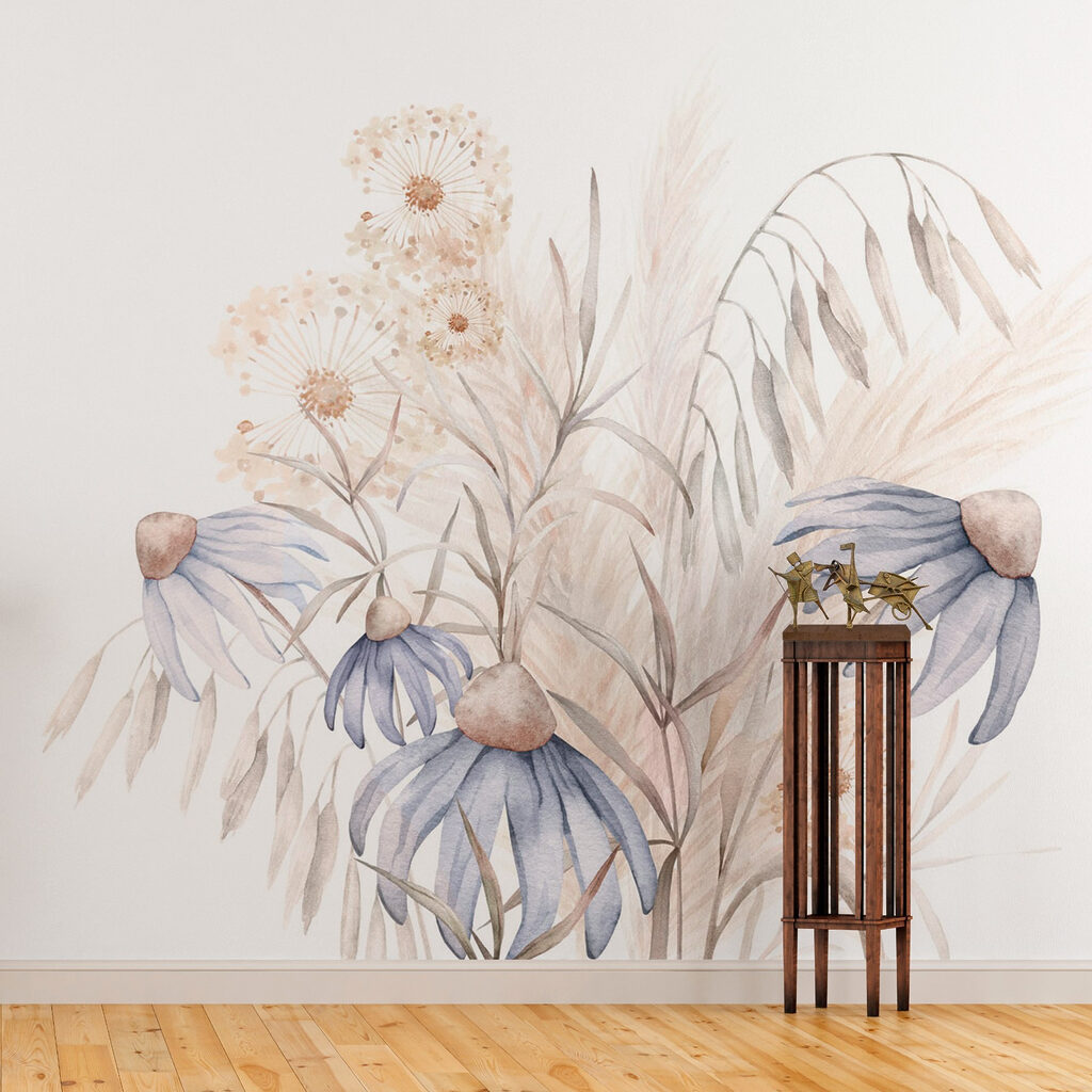 Watercolor painting of flowers and plants Watercolor painting of flowers and plants