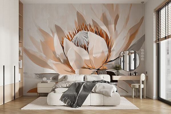 Elegant lotus in soft hues