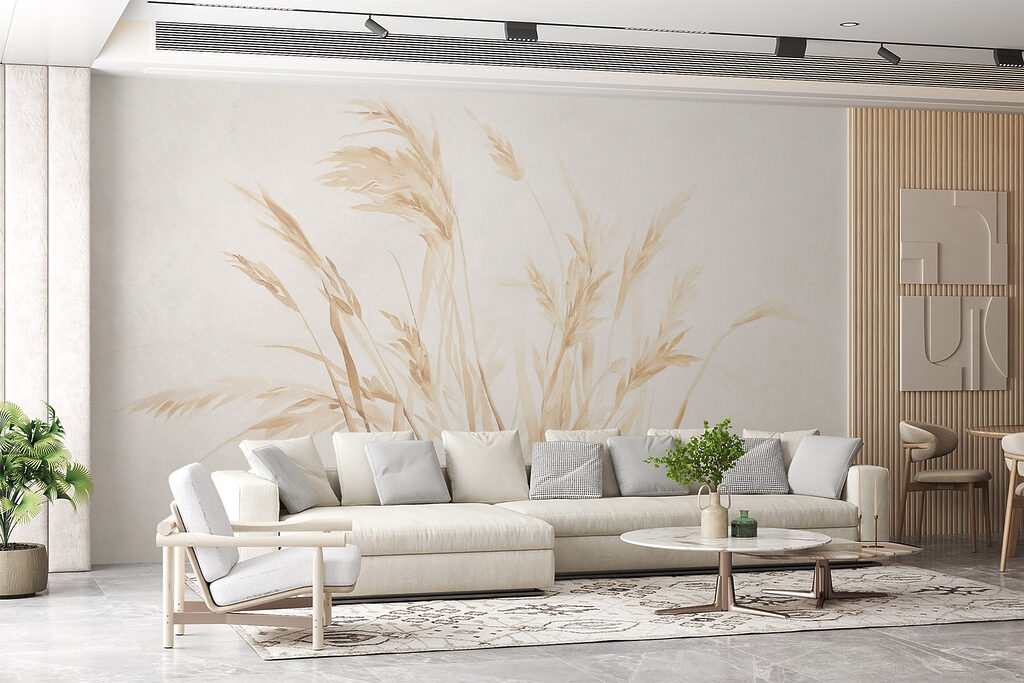 Delicate grasses against a soft background