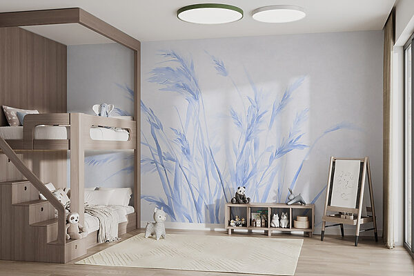 Delicate grasses in soft hues