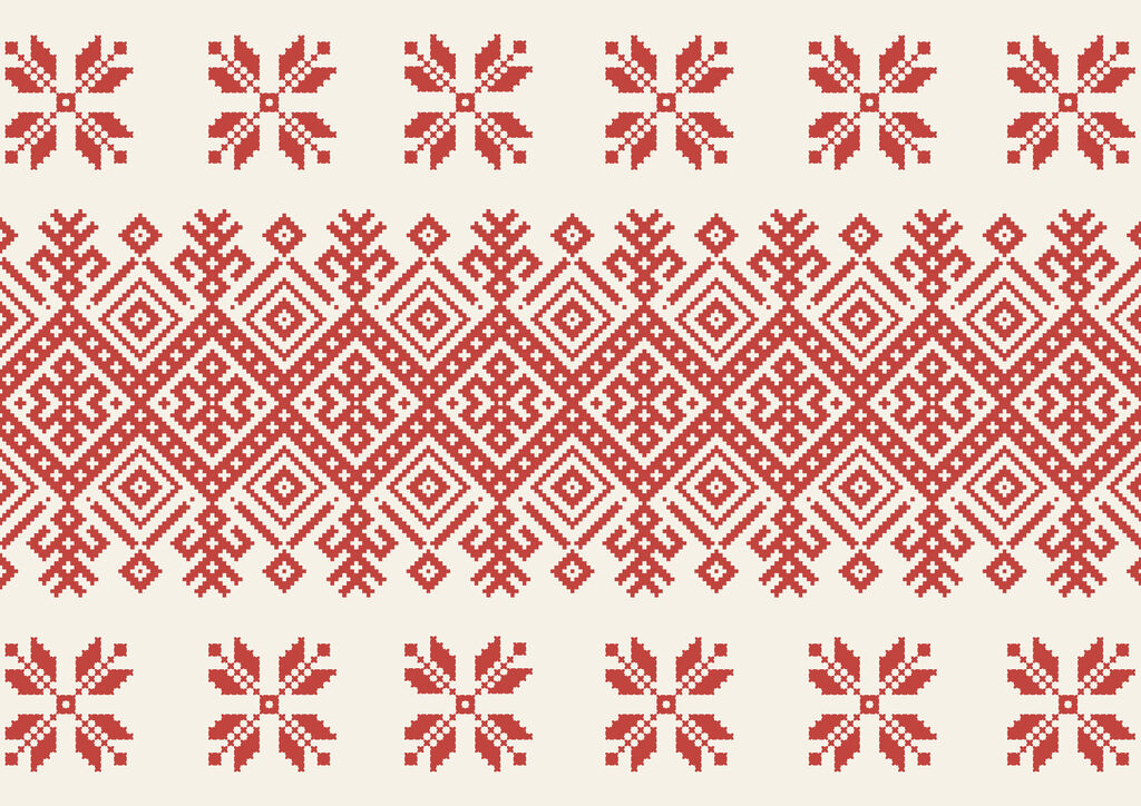 Red and white pattern