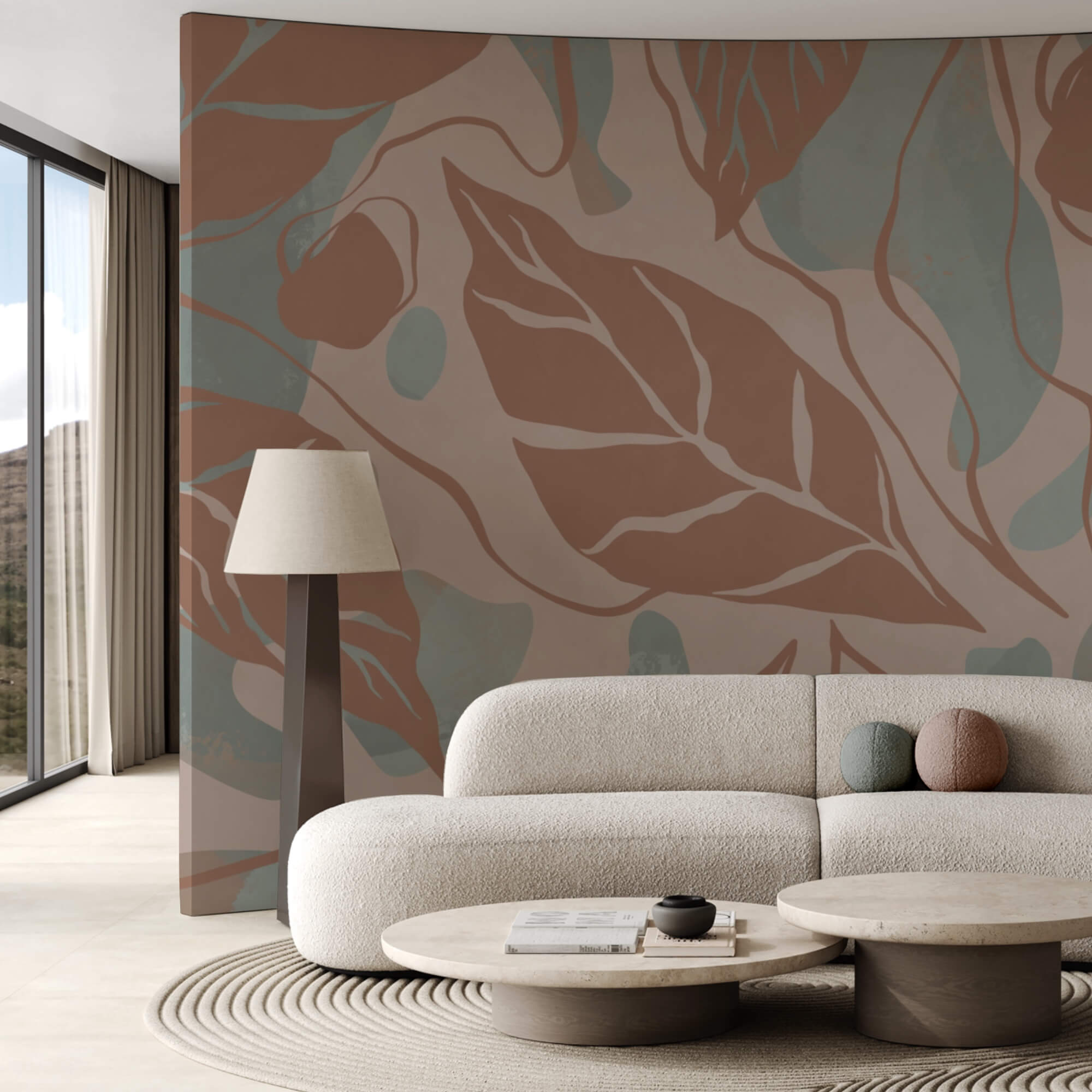 Μοτίβο φύλλων και φυσαλίδων