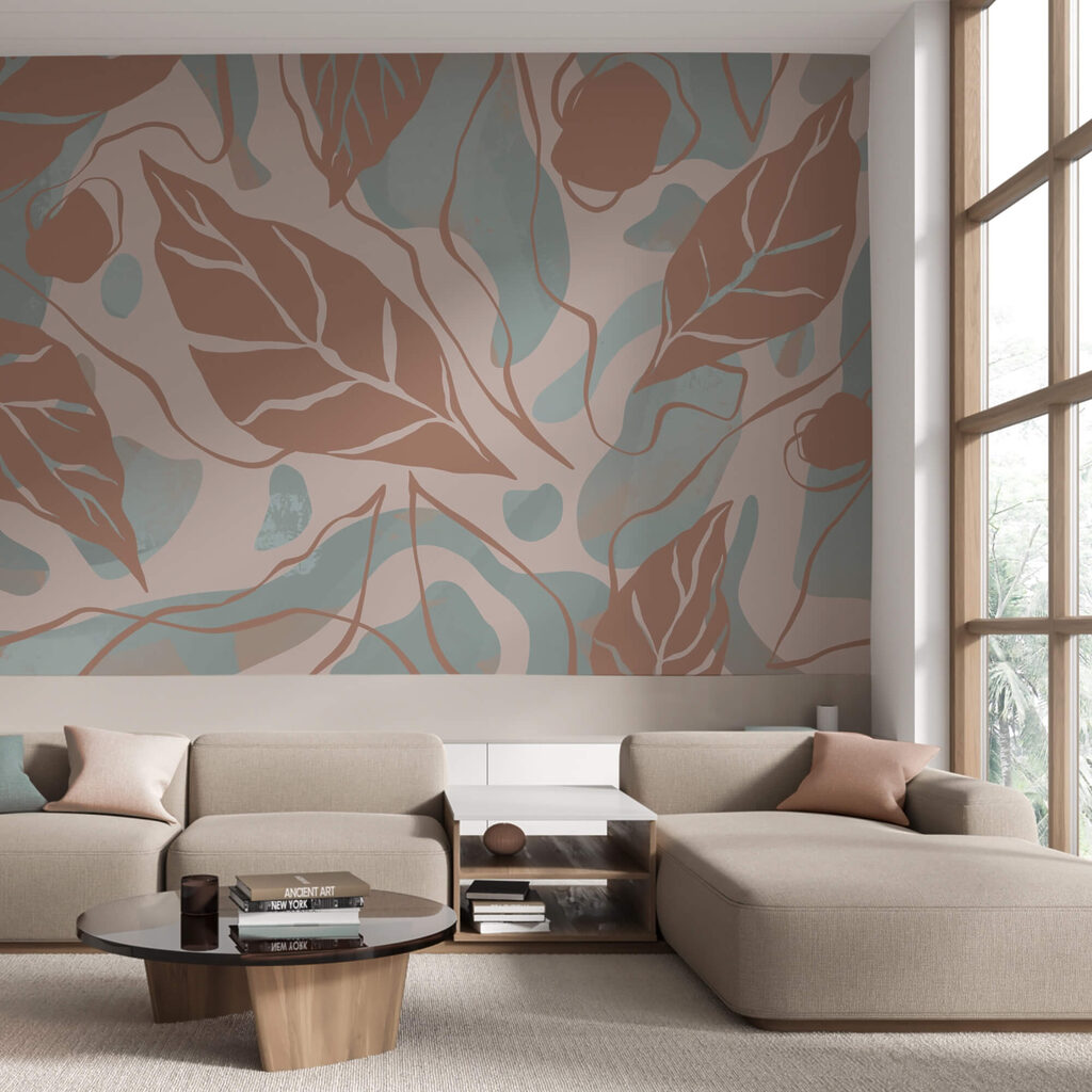 Μοτίβο φύλλων και φυσαλίδων