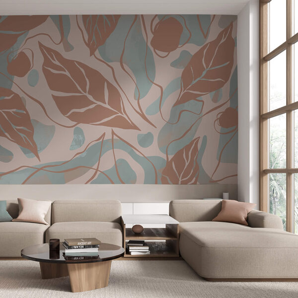 Μοτίβο φύλλων και φυσαλίδων