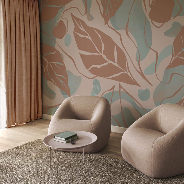 Μοτίβο φύλλων και φυσαλίδων