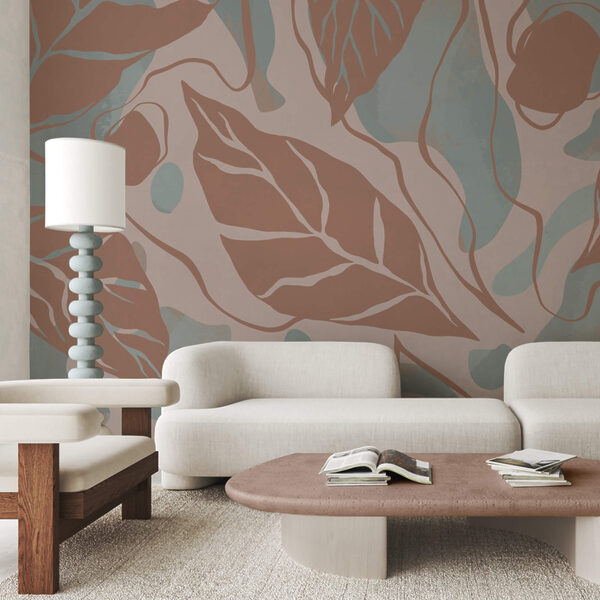 Μοτίβο φύλλων και φυσαλίδων