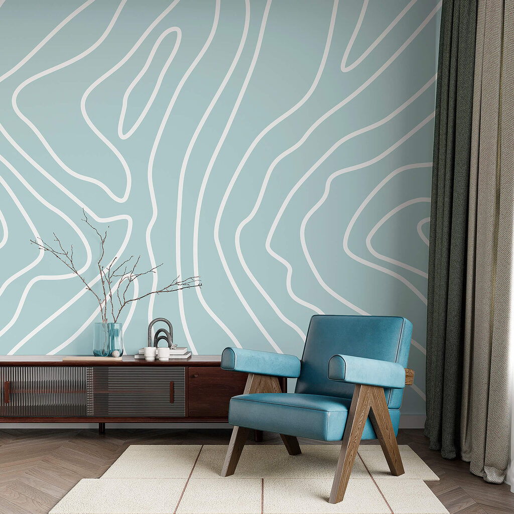 Λευκές γραμμές σε μπλε φόντο