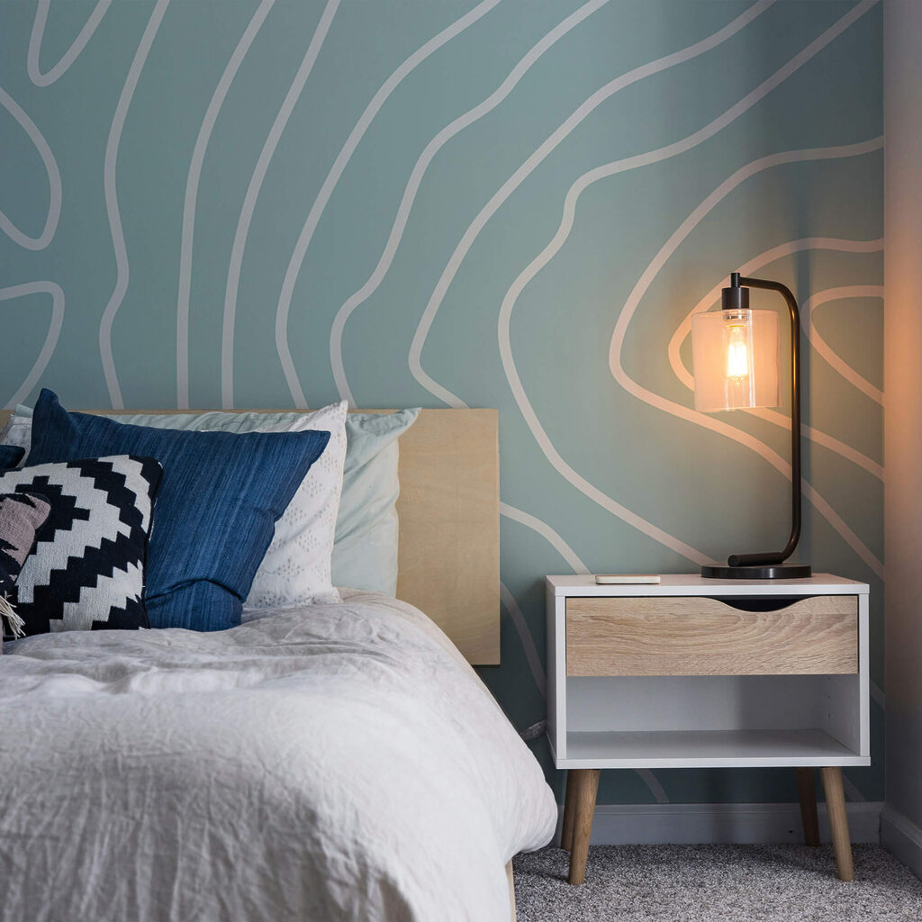 Λευκές γραμμές σε μπλε φόντο