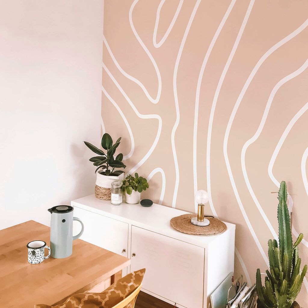 Λευκές γραμμές σε ροζ φόντο Λευκές γραμμές σε ροζ φόντο