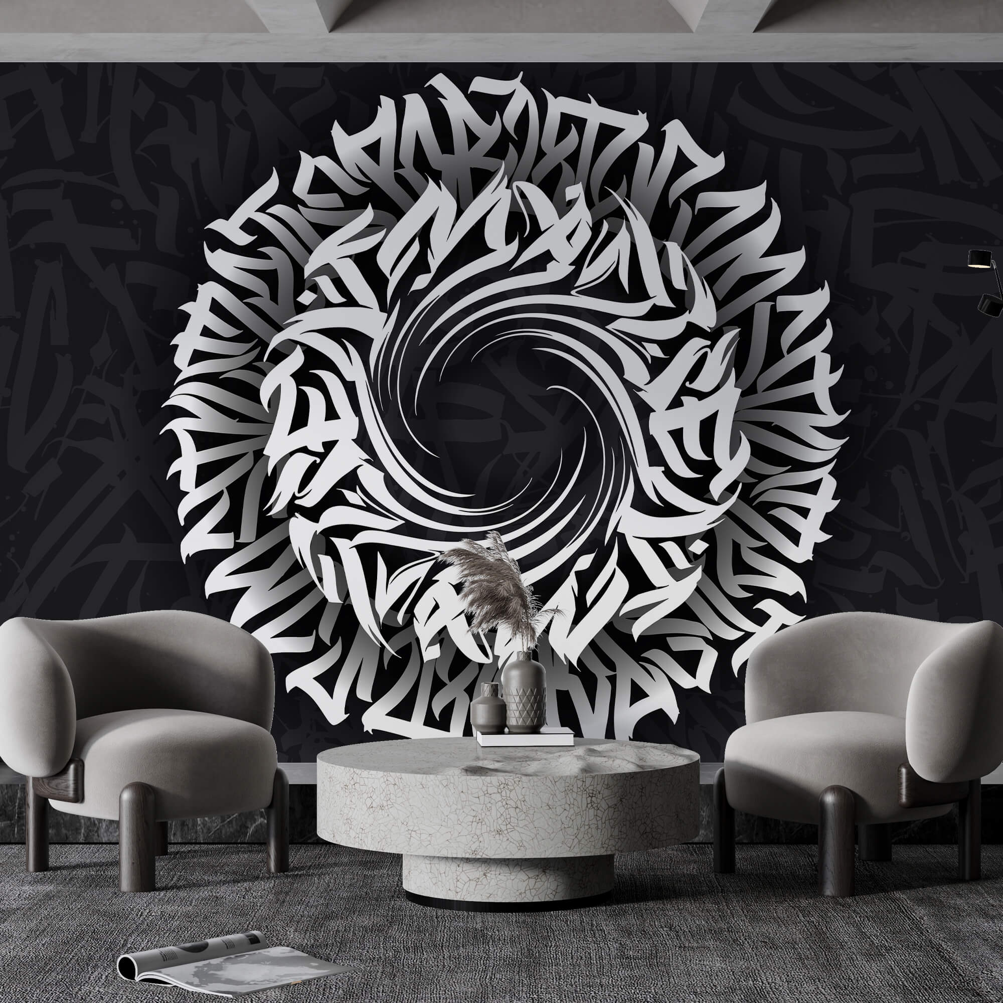 Κυκλικό μοτίβο με γράμματα