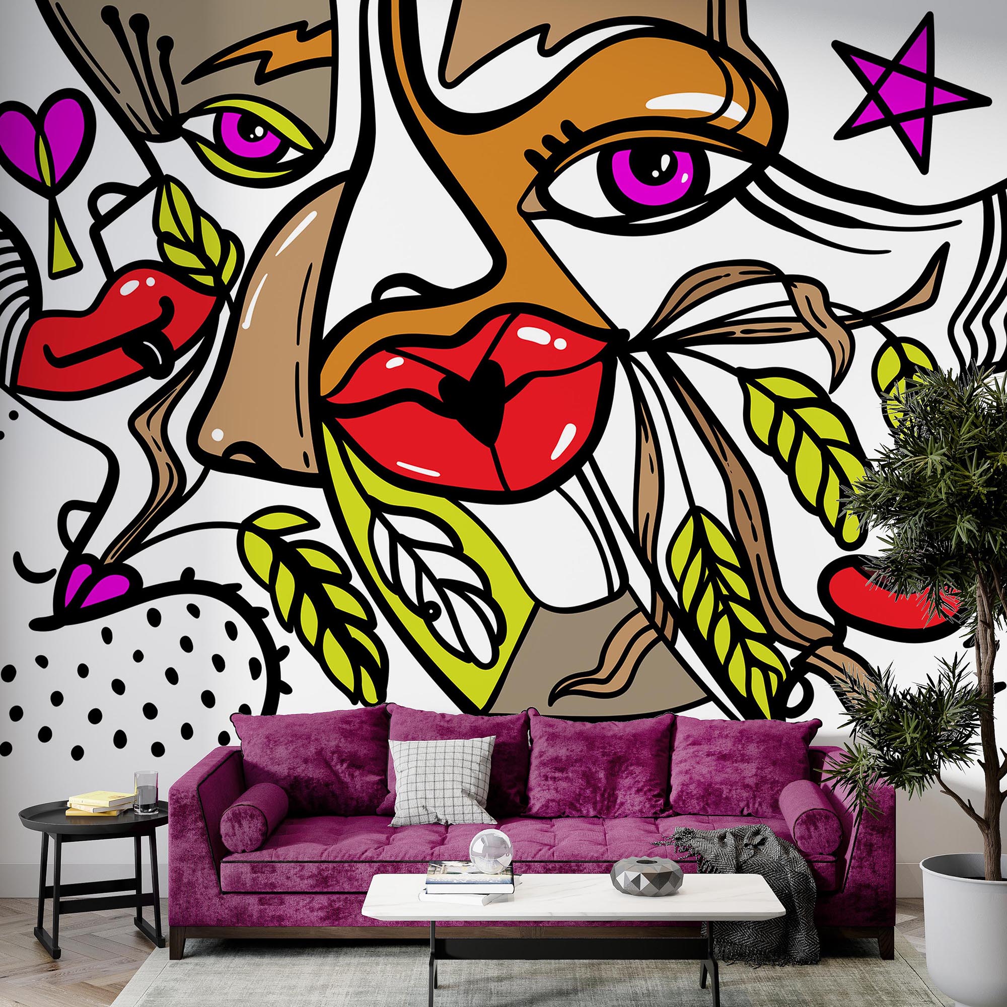 – Ζωντανό πρόσωπο με έντονα μοτίβα