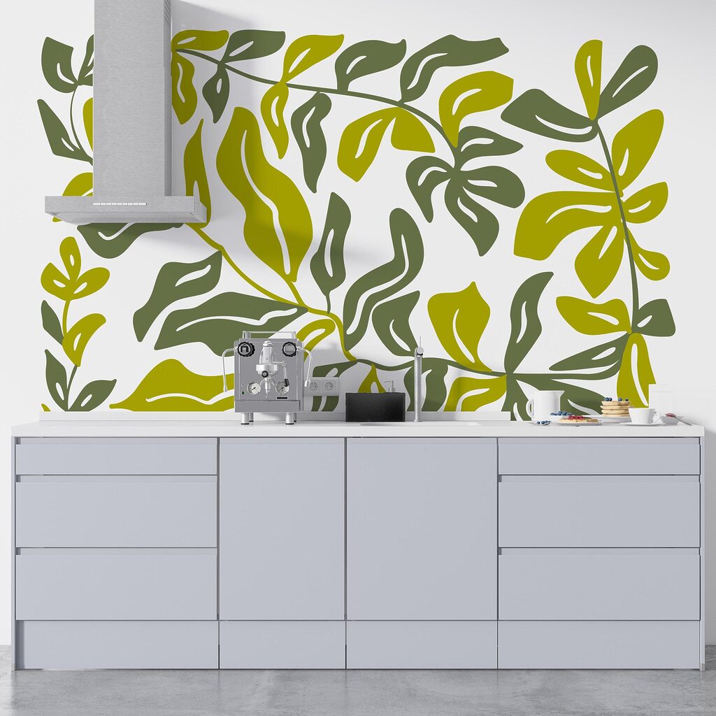 Σχέδιο φύλλων και λουλουδιών