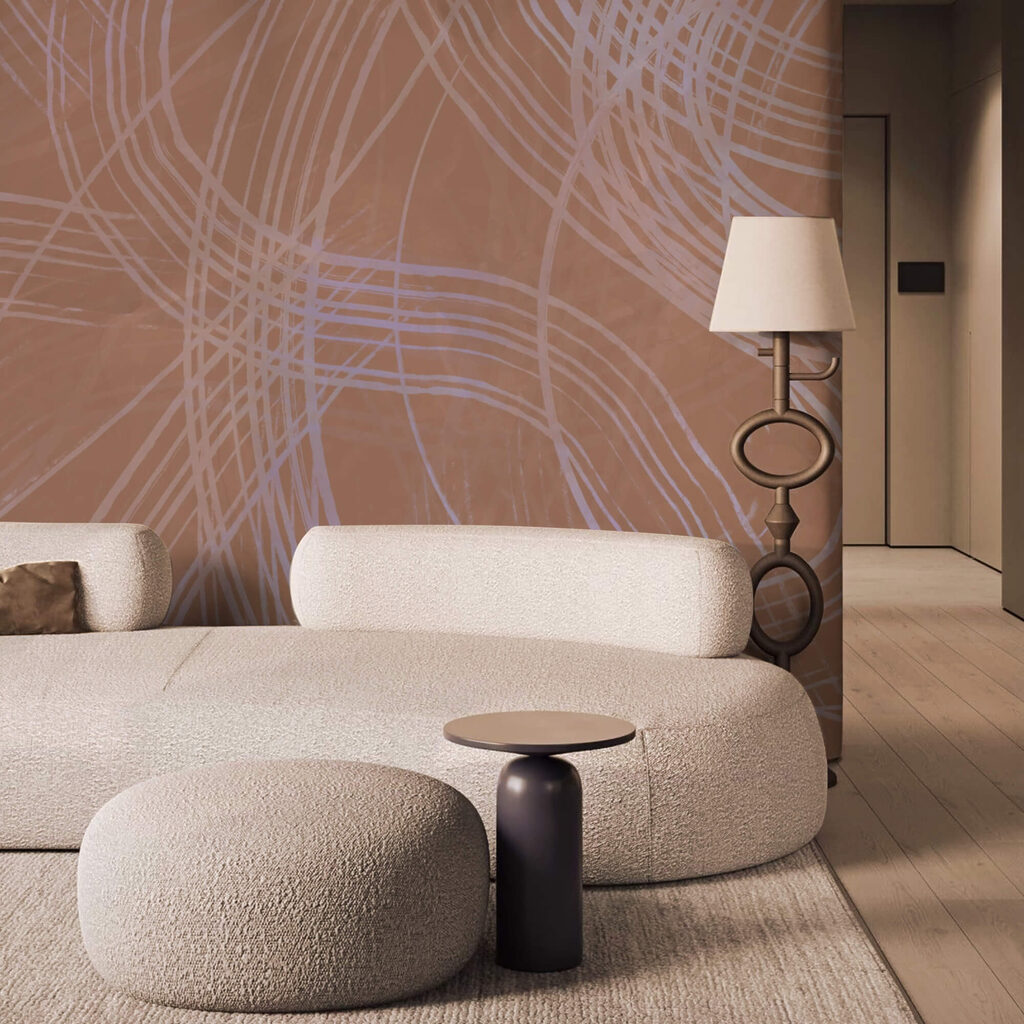 Καφέ επιφάνεια με λευκές γραμμές