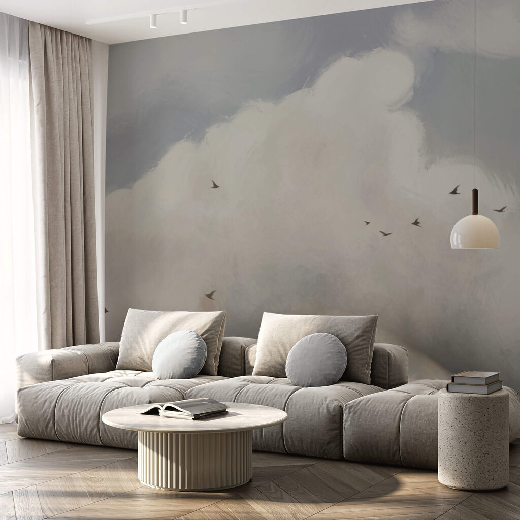 Πουλιά που πετούν πουλιά στον ουρανό