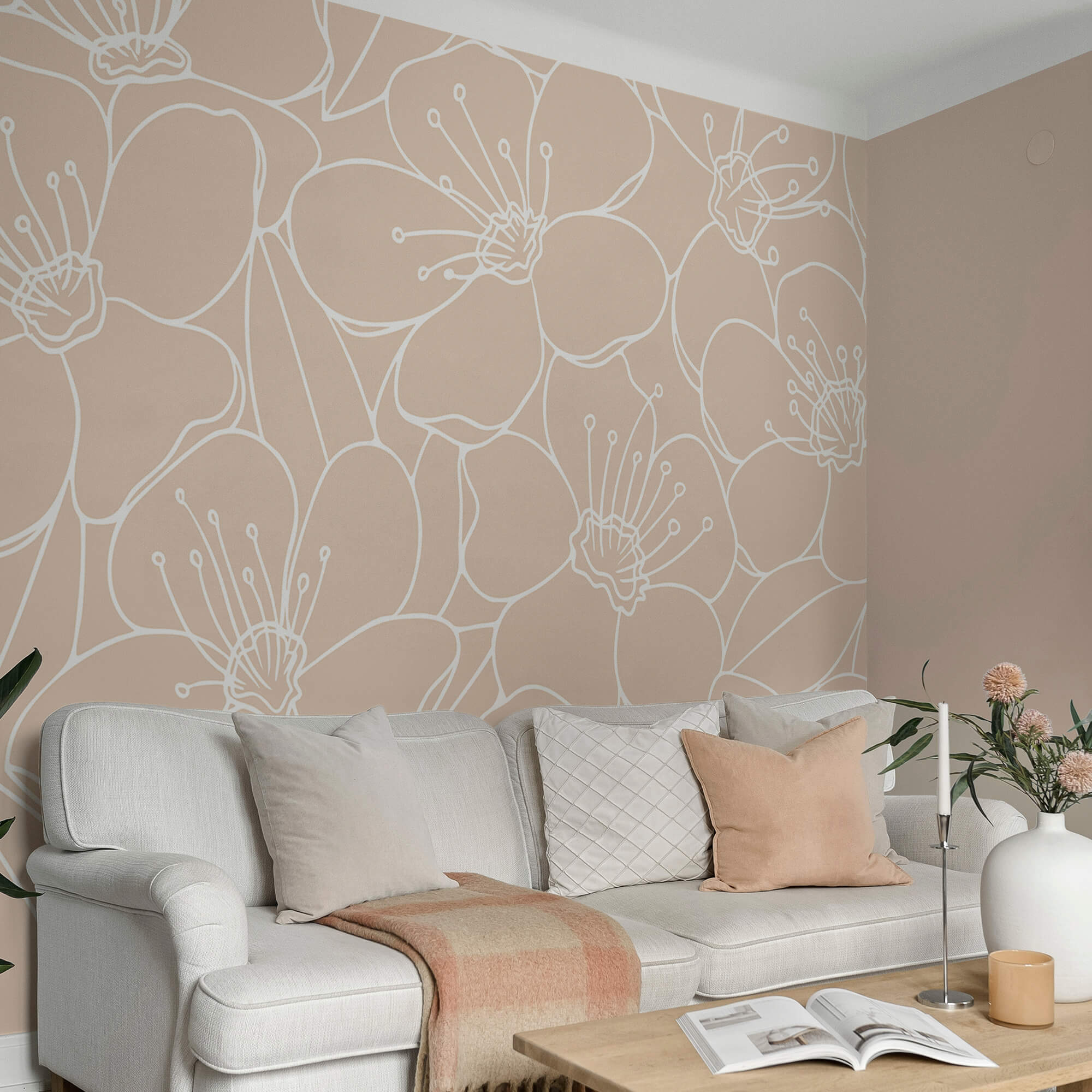 Μοτίβο λουλουδιών και φύλλων Μοτίβο λουλουδιών και φύλλων