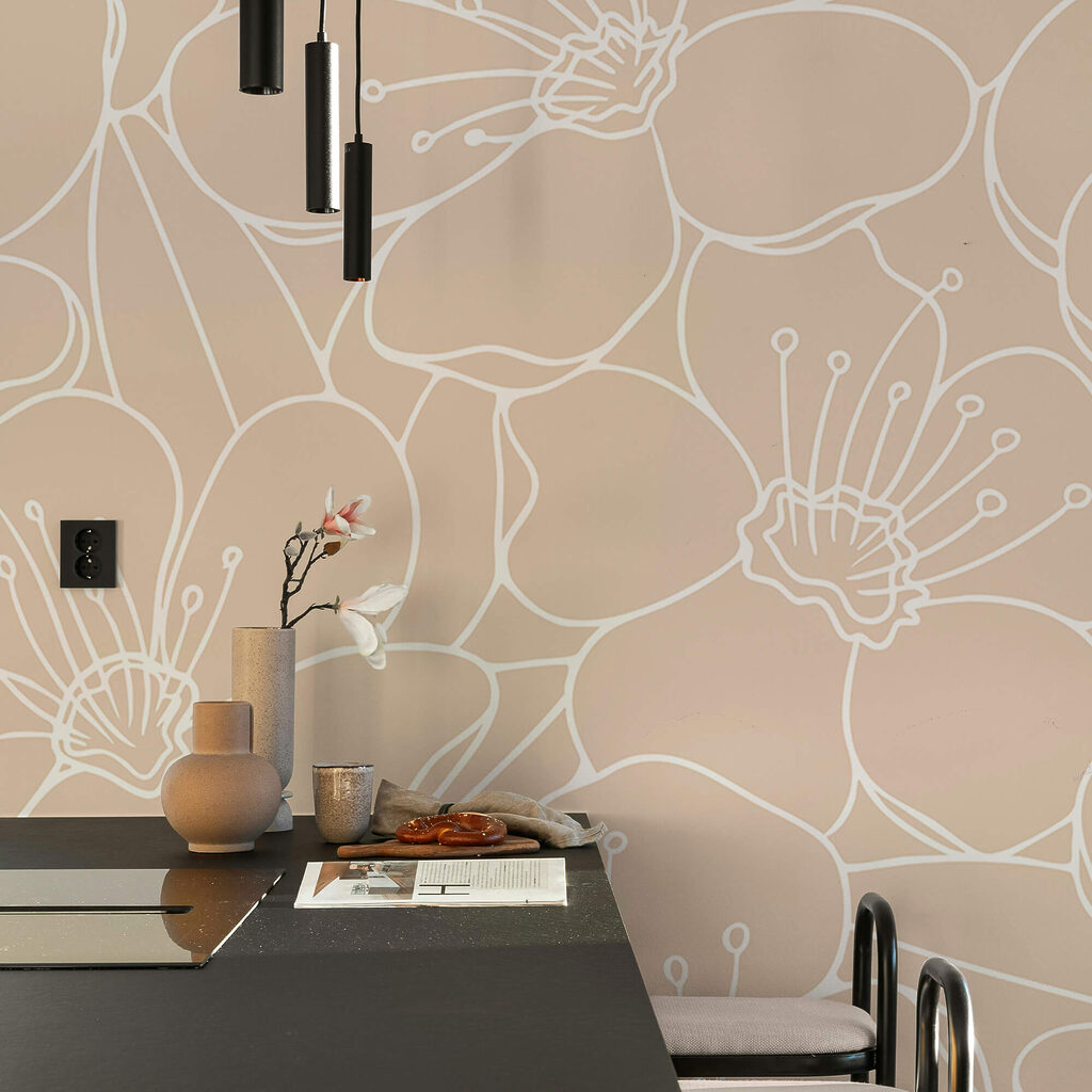 Μοτίβο λουλουδιών και φύλλων Μοτίβο λουλουδιών και φύλλων