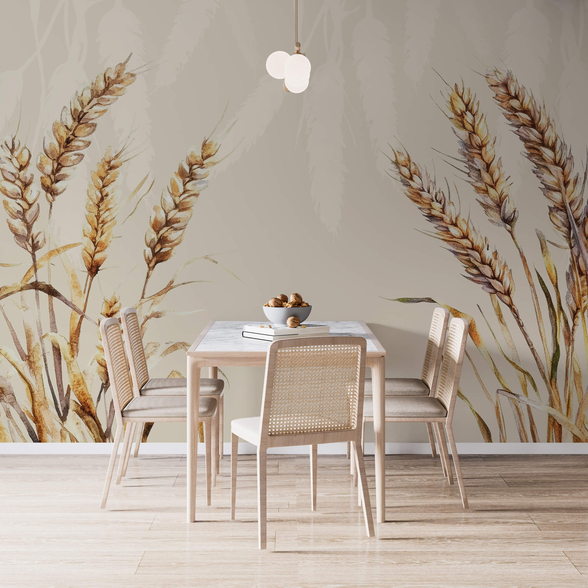 Ζωγραφική του σιταριού σε λευκό φόντο