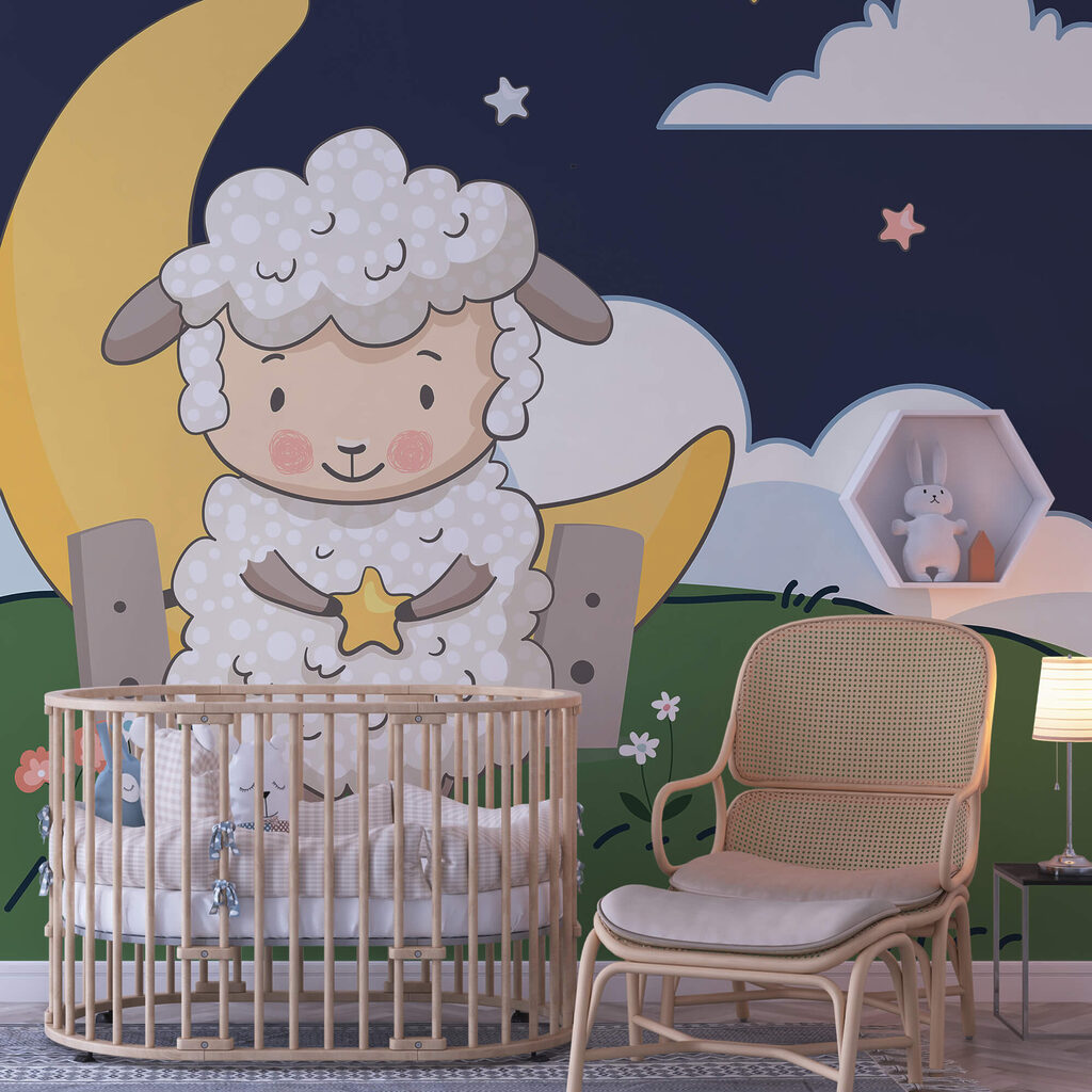 Γελοιογραφία ενός προβάτου που κρατάει ένα αστέρι Γελοιογραφία ενός προβάτου που κρατάει ένα αστέρι