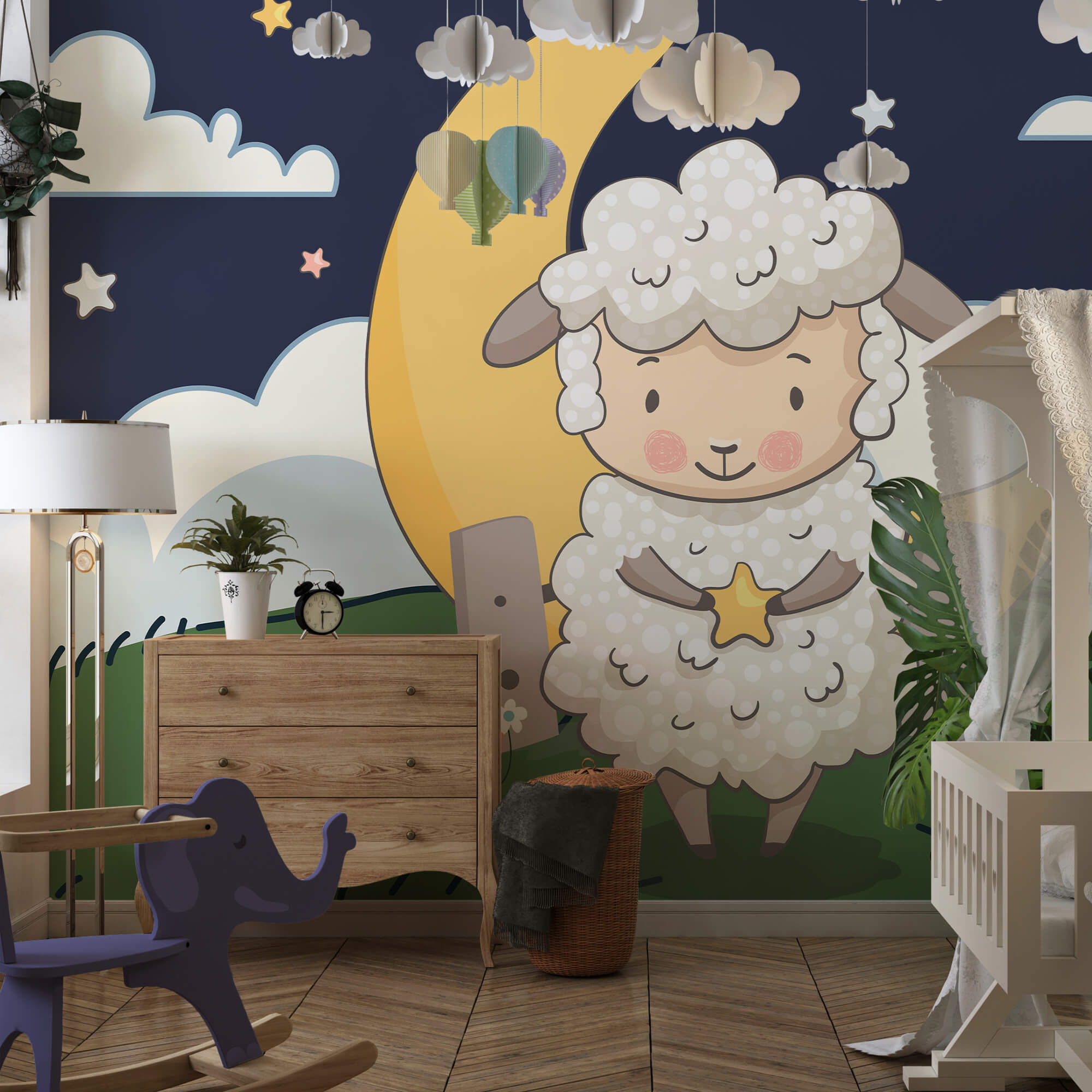 Γελοιογραφία ενός προβάτου που κρατάει ένα αστέρι Γελοιογραφία ενός προβάτου που κρατάει ένα αστέρι