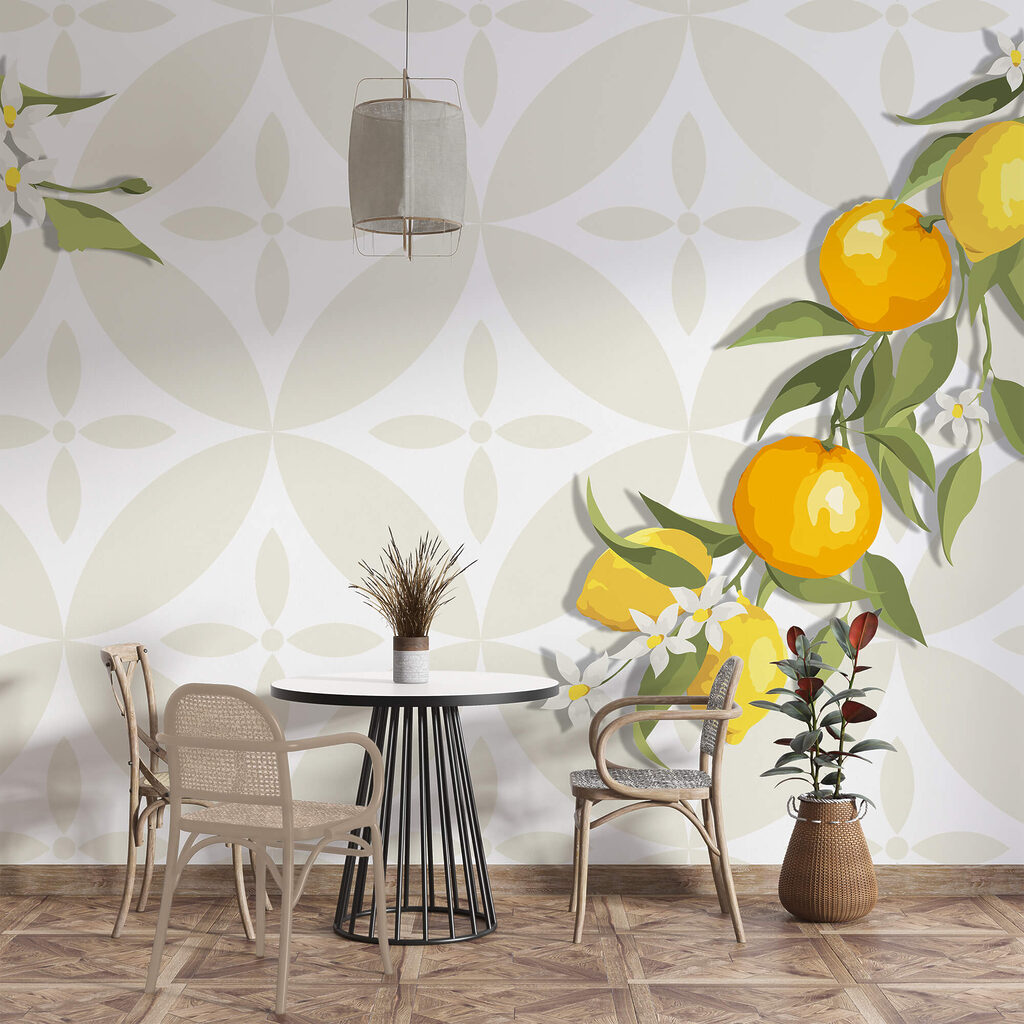 Κίτρινος καρπός σε κλαδί