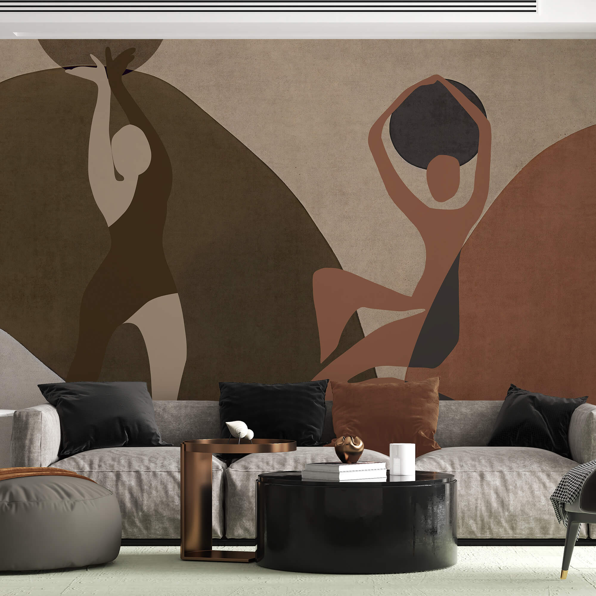 Ζωγραφική ενός ζευγαριού γυναικών