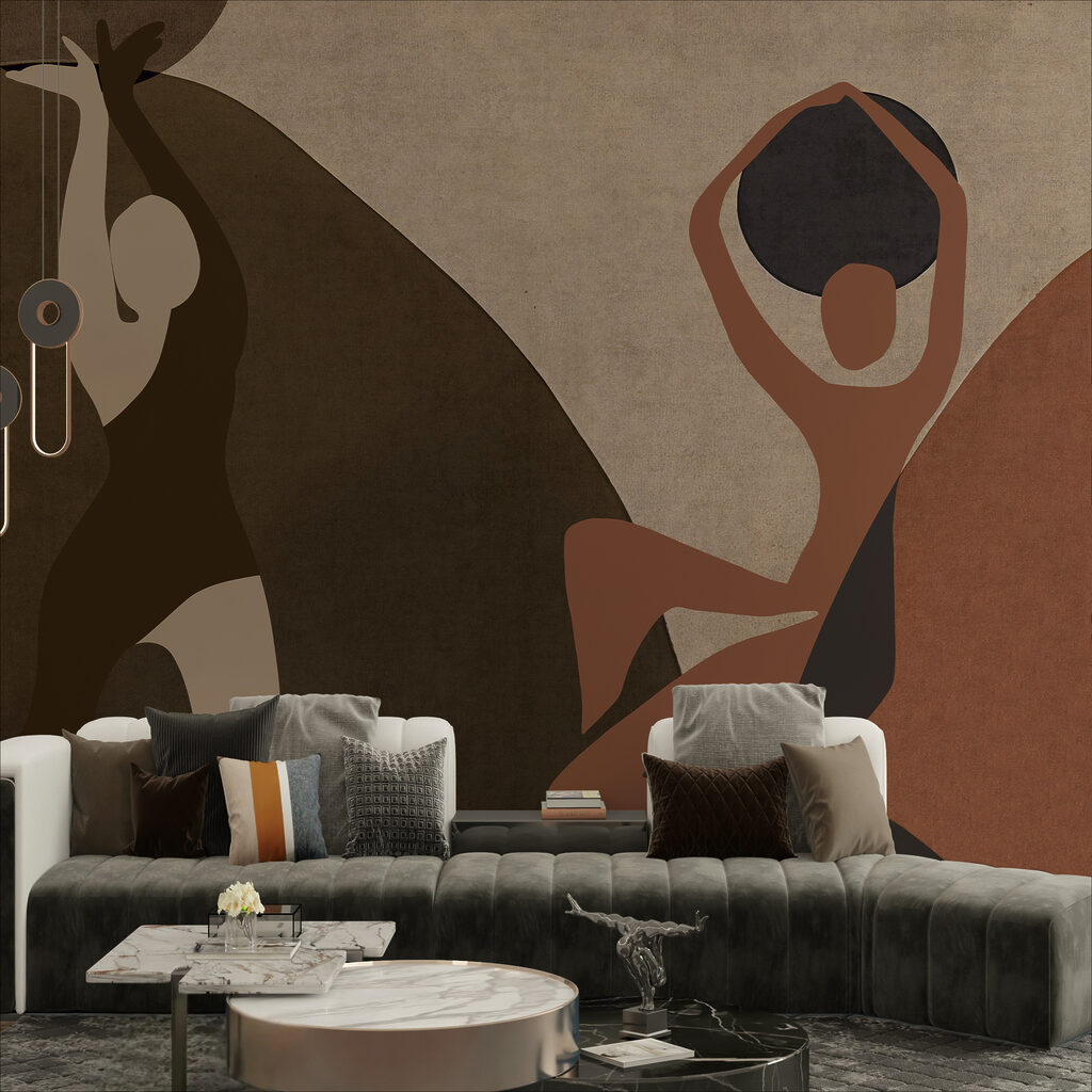 Ζωγραφική ενός ζευγαριού γυναικών