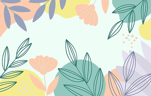 Πολύχρωμο floral μοτίβο με φύλλα Πολύχρωμο floral μοτίβο με φύλλα