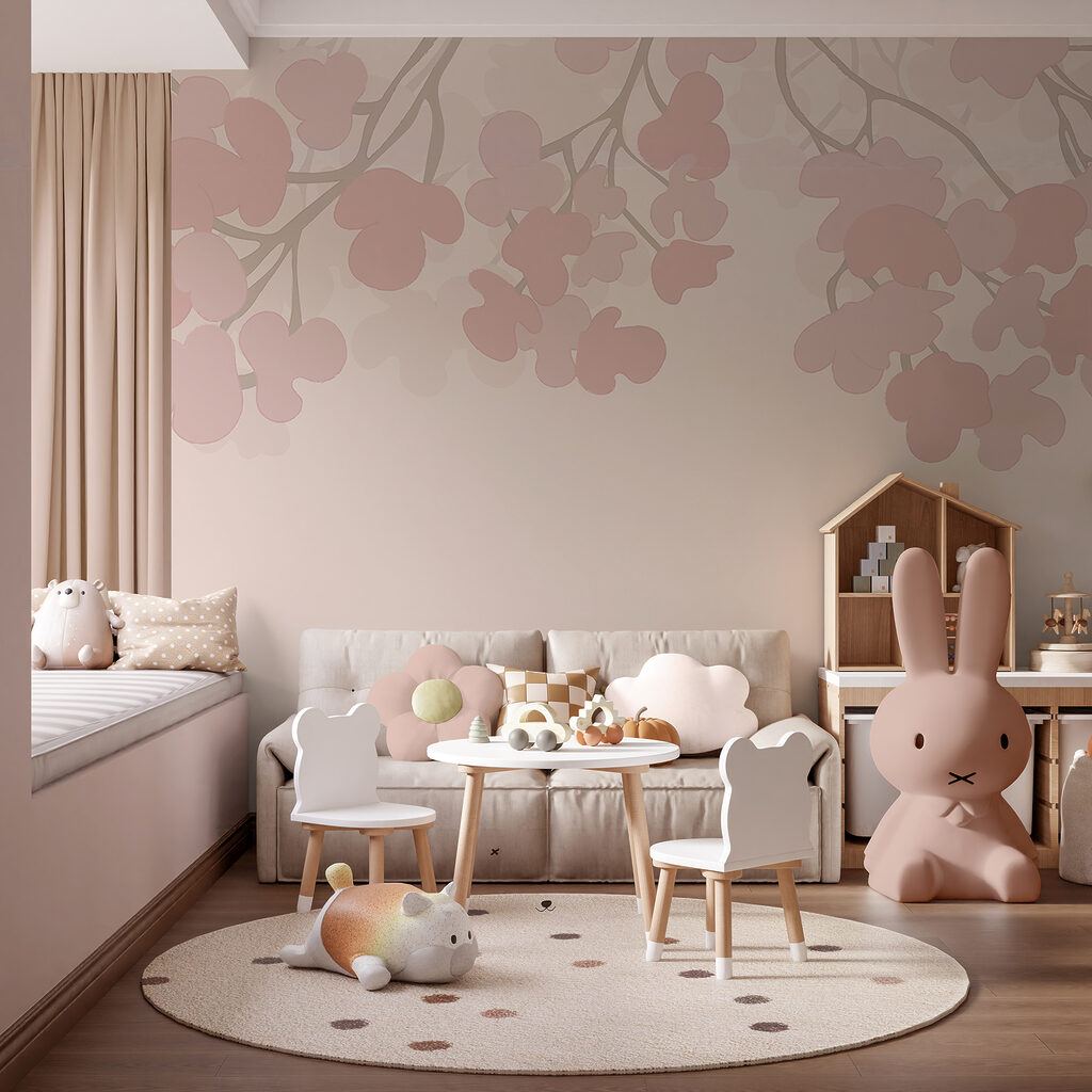 Ροζ λουλούδια σε λευκό φόντο