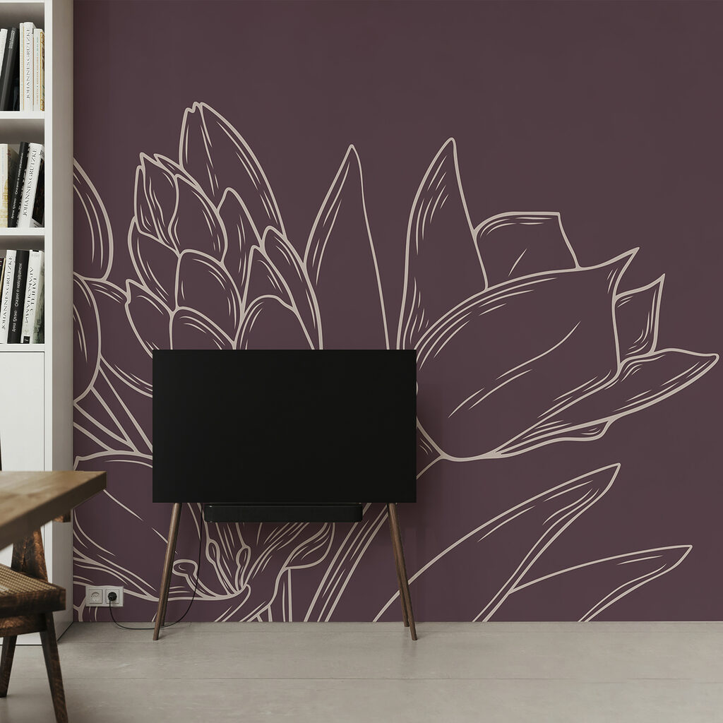 Ντελικάτα άνθη σε πλούσιο φόντο