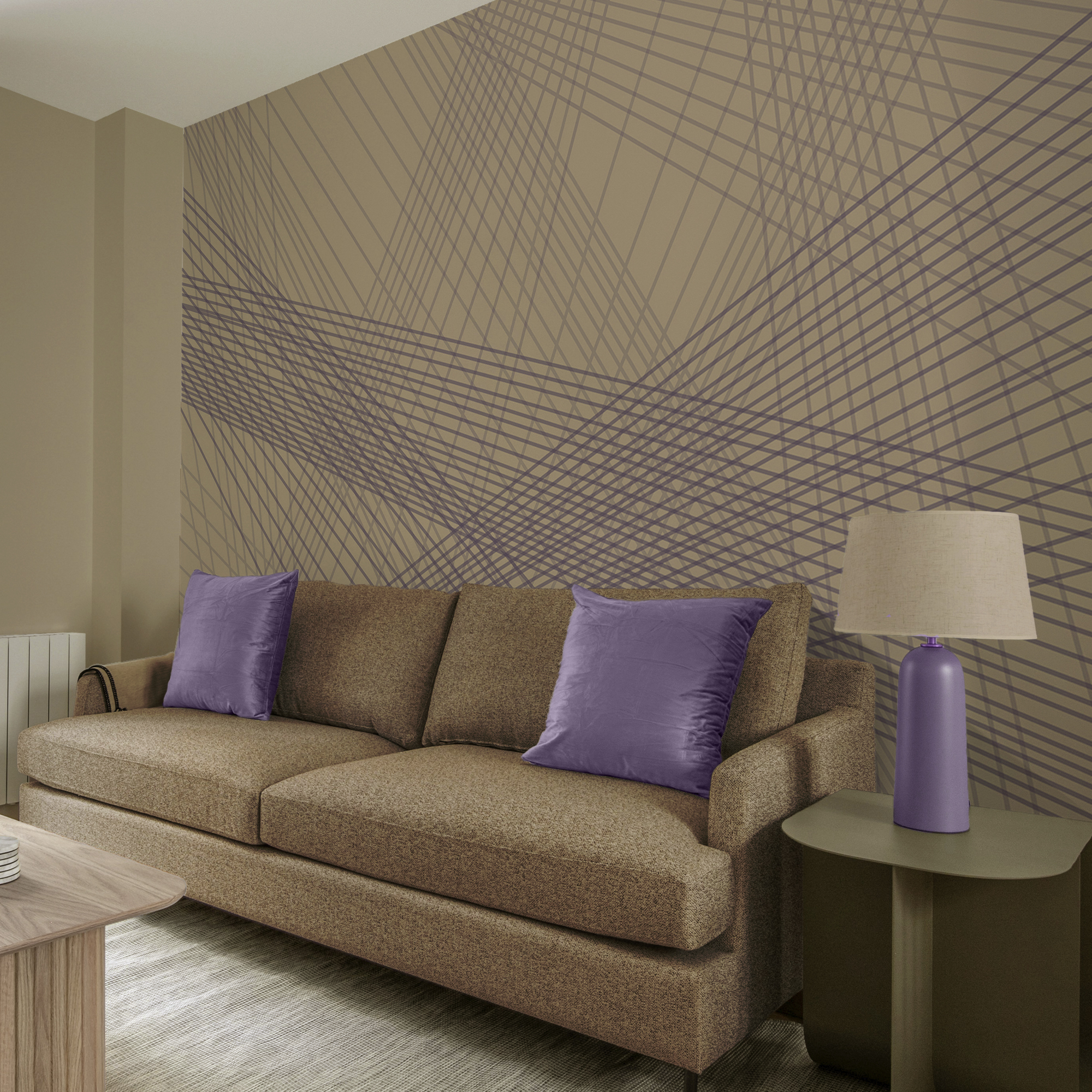 Αφηρημένες γραμμές σε καταπραϋντικά χρώματα