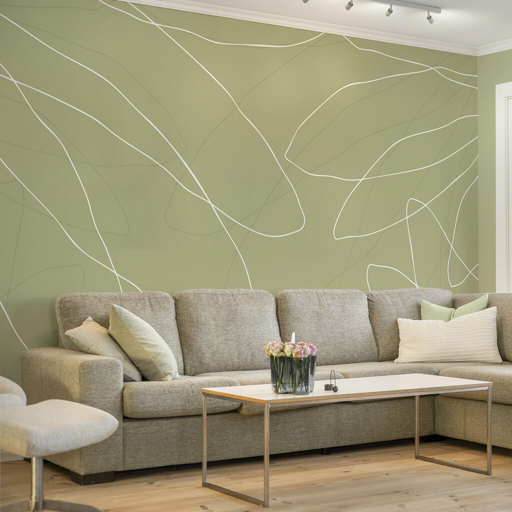 Πράσινο φόντο με λευκές γραμμές