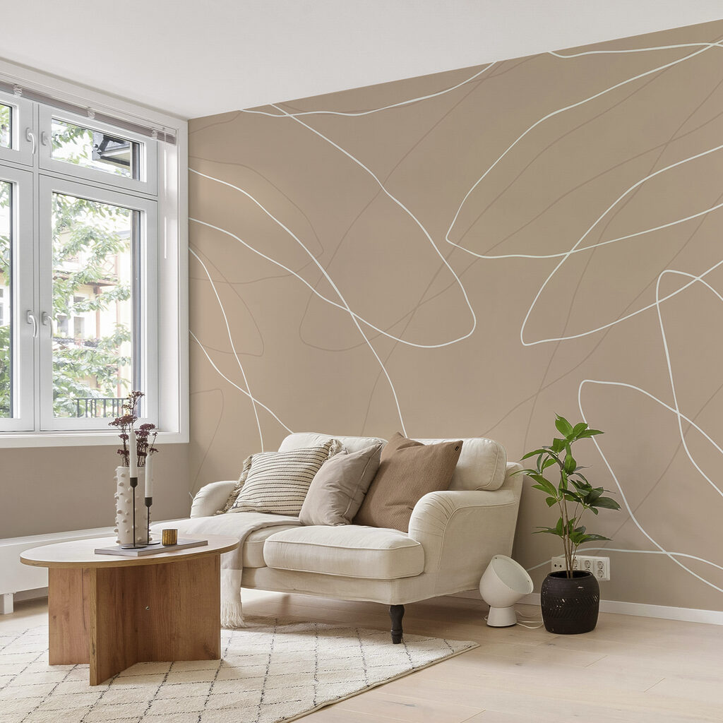 Καφέ και λευκό φόντο με γραμμές