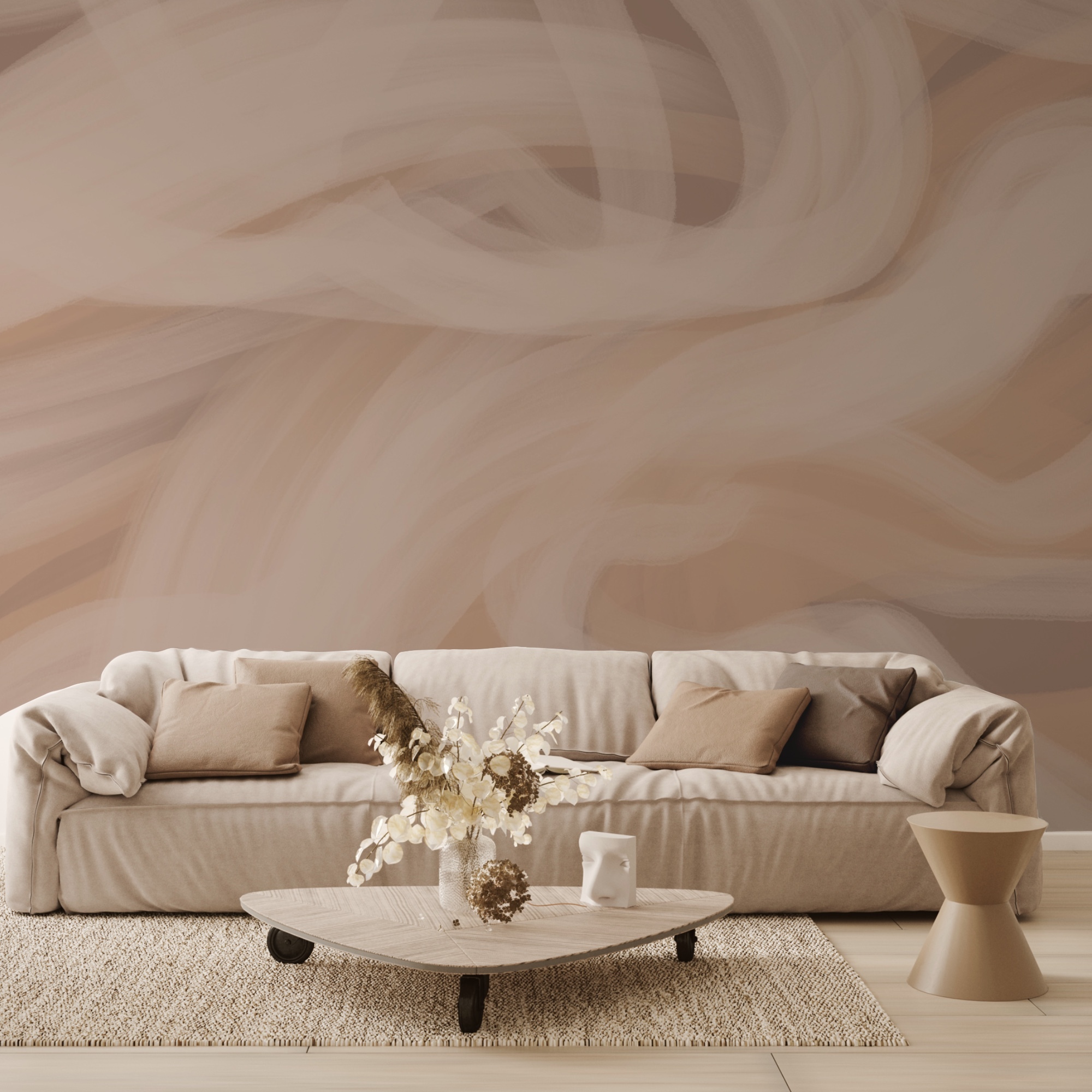 Απαλά κύματα σε ζεστούς τόνους