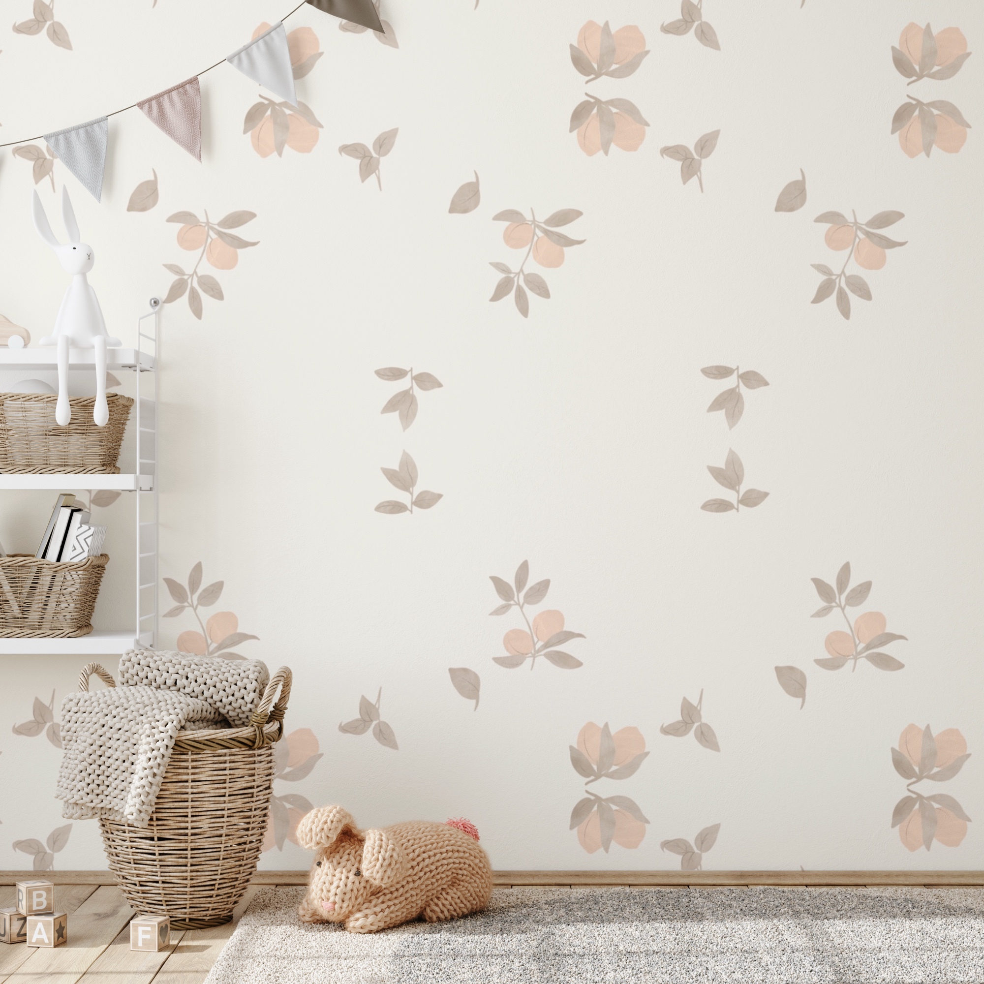 Μοτίβο φύλλων και λουλουδιών