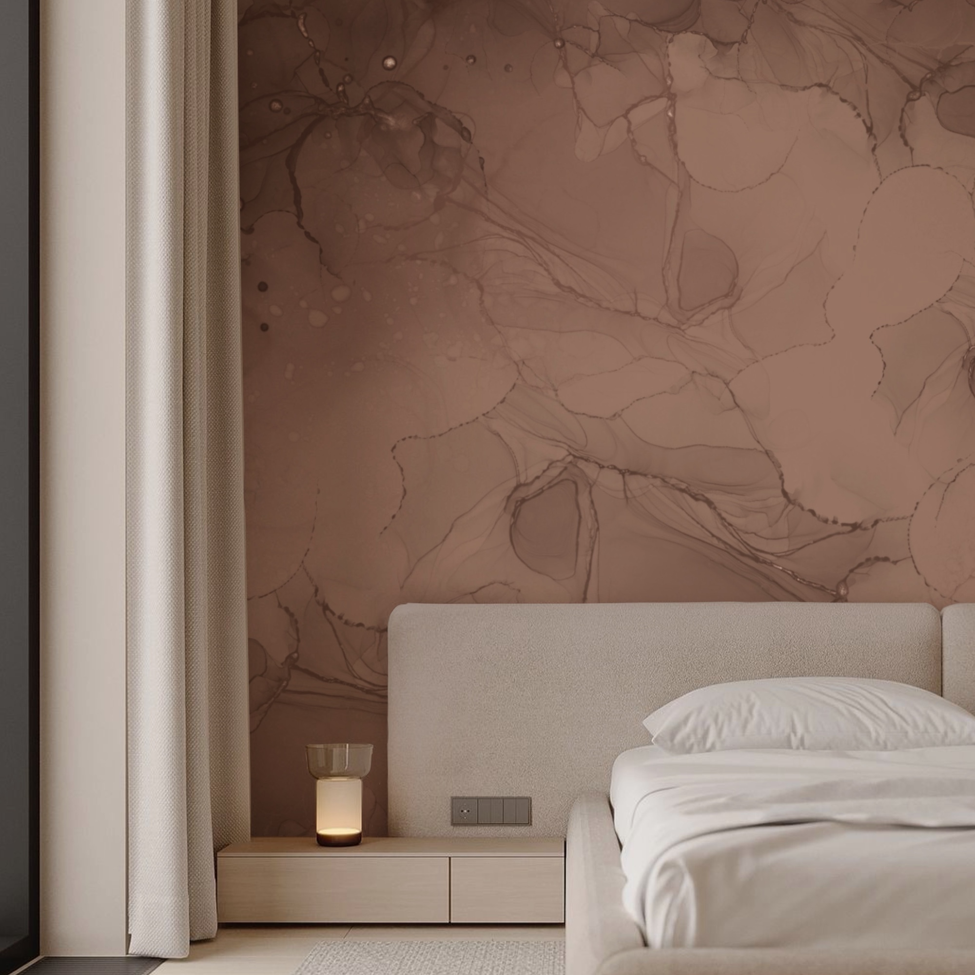 Ρευστοί ζεστοί τόνοι σε αφηρημένα μοτίβα