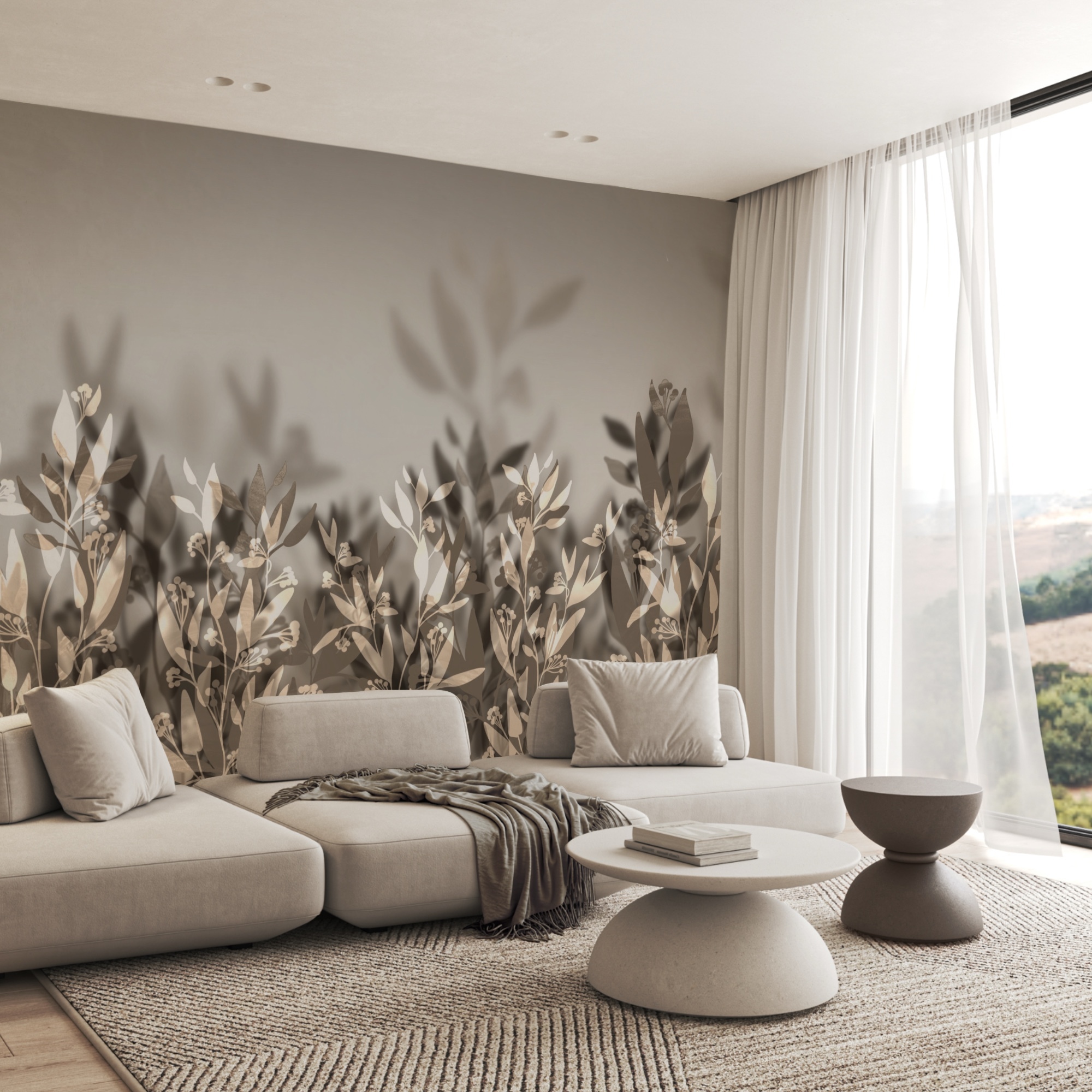 Απαλά φύλλα σε απαλές σκιές