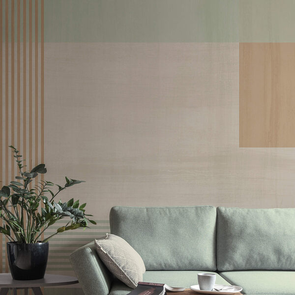 Αφηρημένα σχήματα και απαλά χρώματα αναμειγνύονται