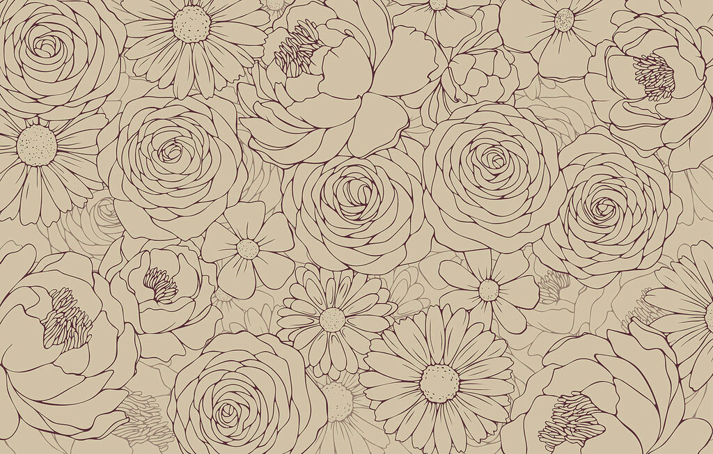 Floral pattern in soft hues