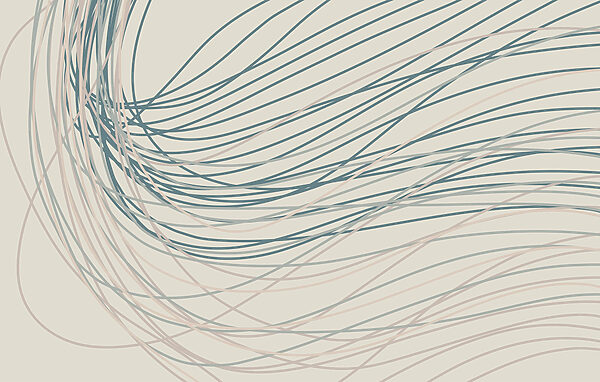 Flowing lines create a gentle rhythm